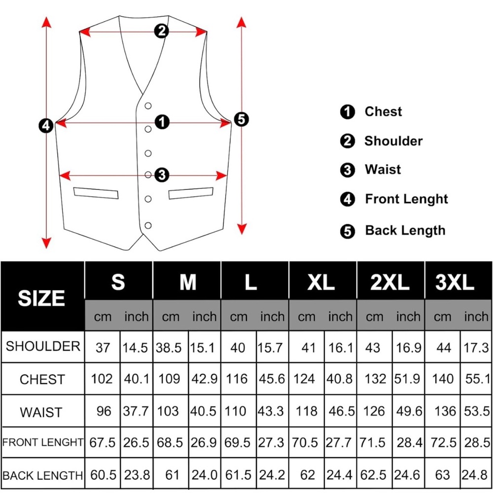 New Paisley Suit Vest Silk Jacquard Waistcoat 7PCS for Tuxedo wedding party - Picture 5 of 6